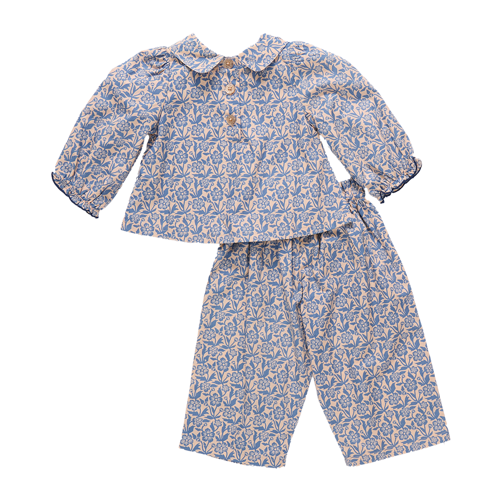 Baby Girls Dawson 2-Piece Set - Blue Climbing Floral