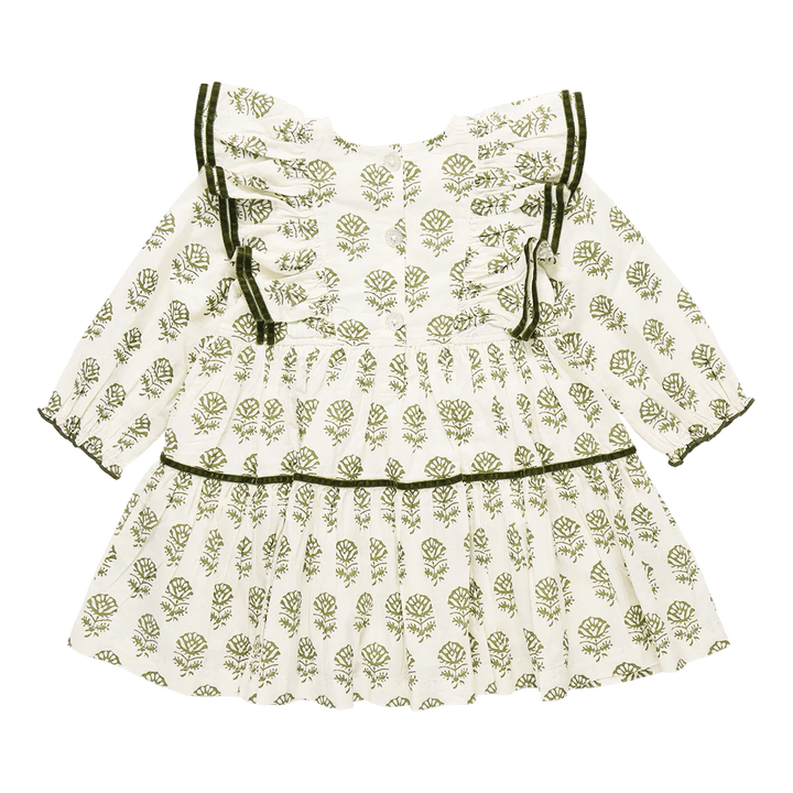 Girls Raphaela Dress - Olive Rose Floral