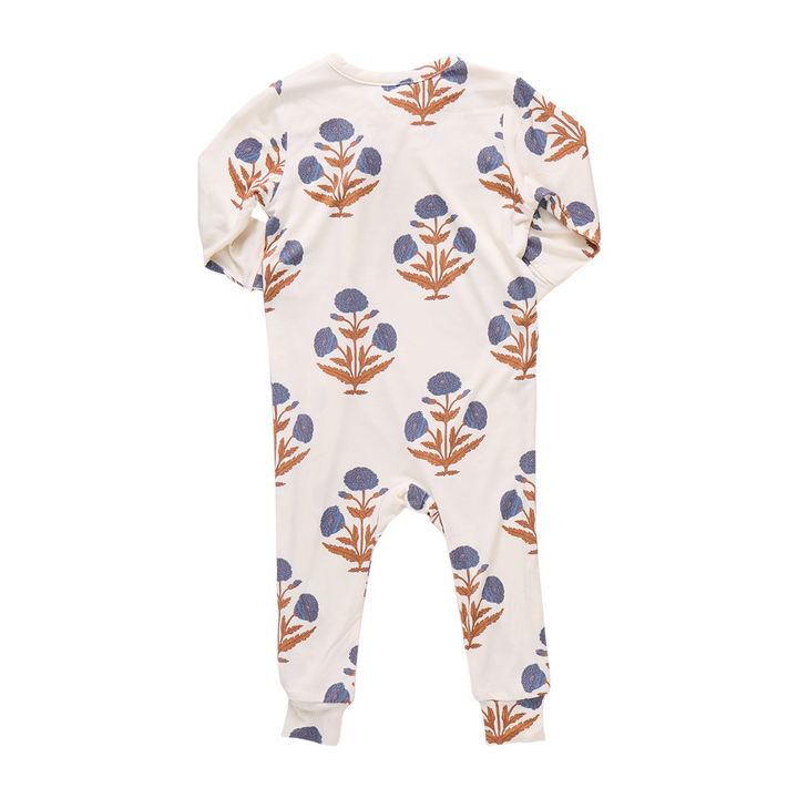 Baby Girls Ruffle Bamboo Romper - Dandelion