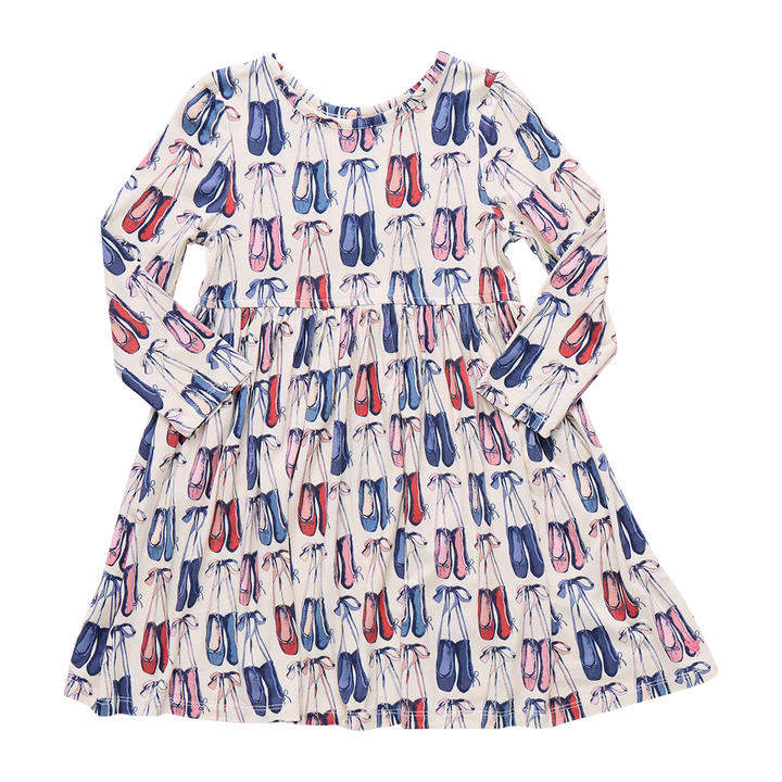 Girls Bamboo Steph Dress - Ballet Slippers