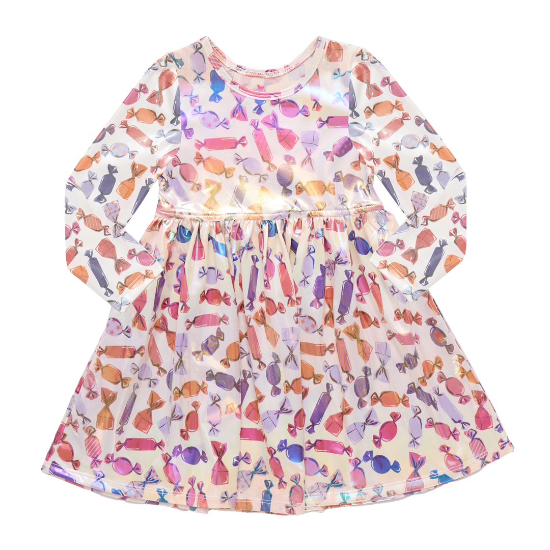 Girls Lame Steph Dress - Halloween Candy