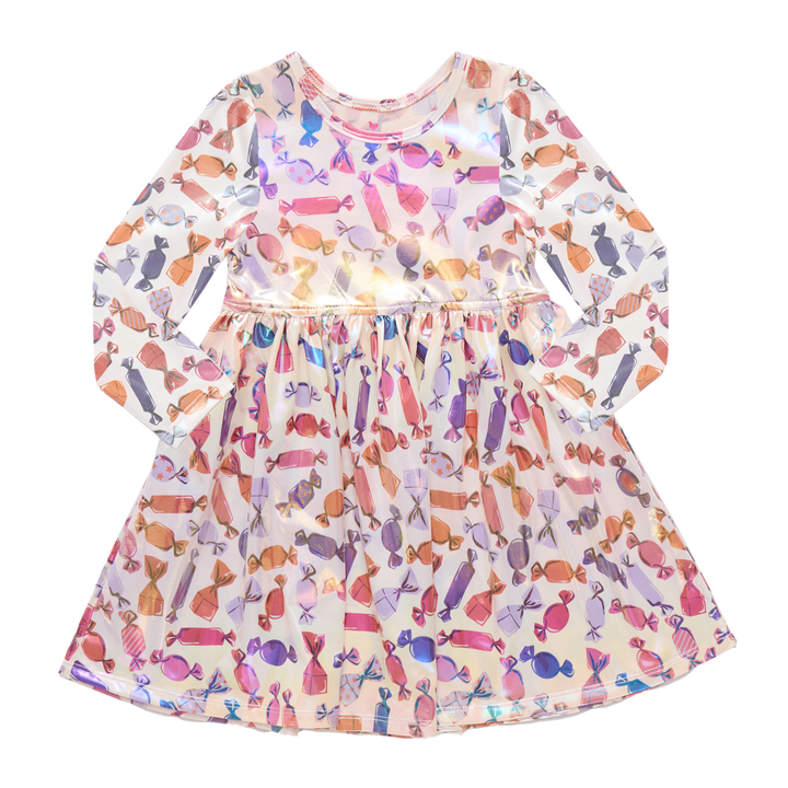 Girls Lame Steph Dress - Halloween Candy