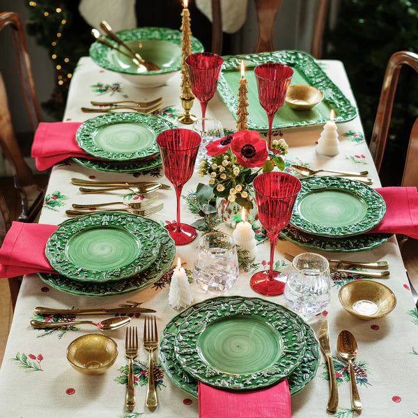 Fiabe di Natale Green Serving Bowl