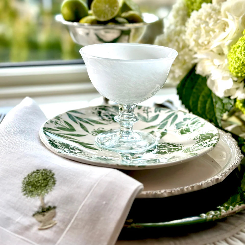 Fiori Salad Plate - Italian Green