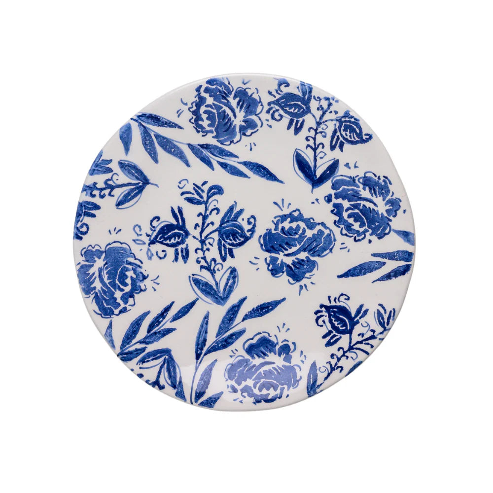 Fiori Salad Plate - Mediterranean Blue