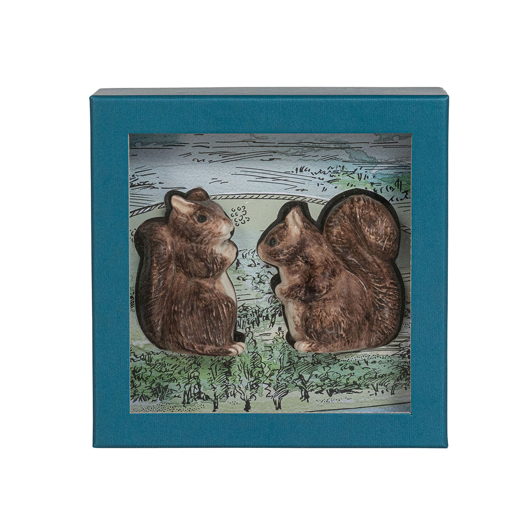 Clever Creatures Squirrel Salt and Pepper Set/2pc - Zelda & Scott