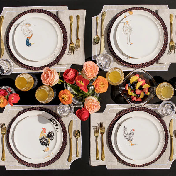 Fattoria Assorted Salad Plates - Set of 4