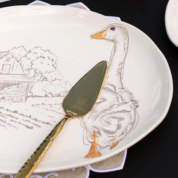 Fattoria Goose Large Oval Platter