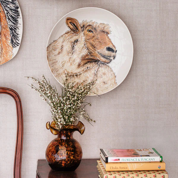 Fattoria Sheep Round Shallow Bowl