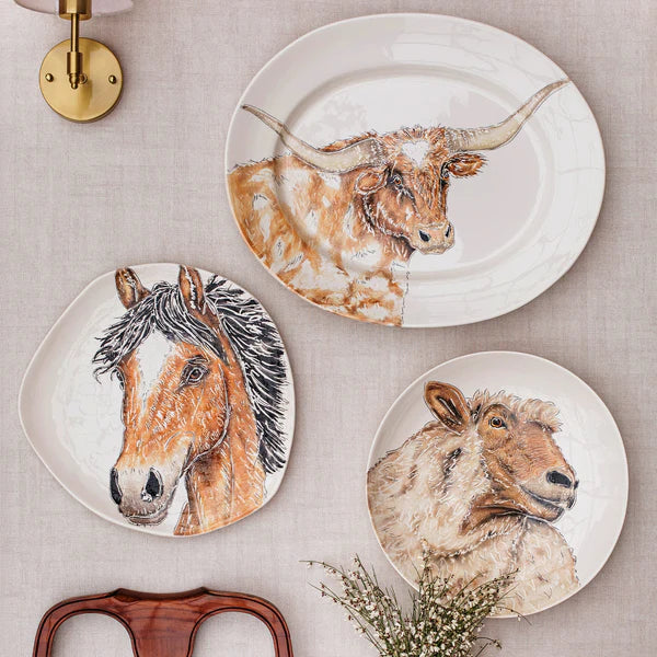 Fattoria Horse Organic Round Platter