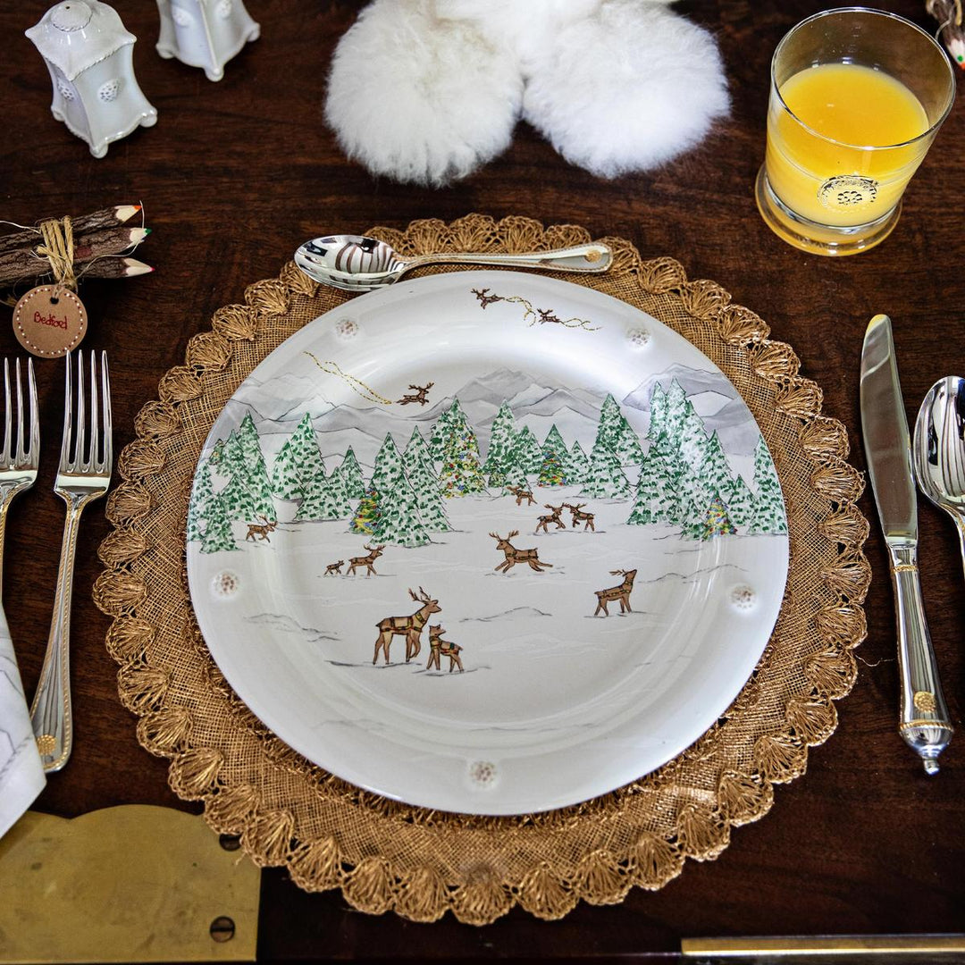 Berry &amp; Thread 5pc Place Setting - Bright Satin with Gold