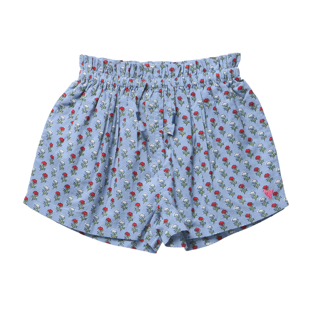 Girls Theodore Short - Light Blue Carnation