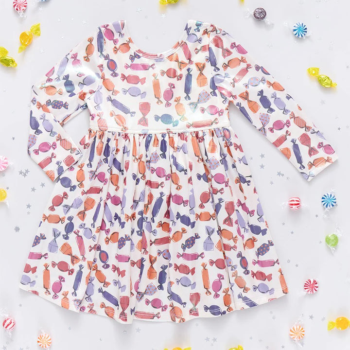 Girls Lame Steph Dress - Halloween Candy