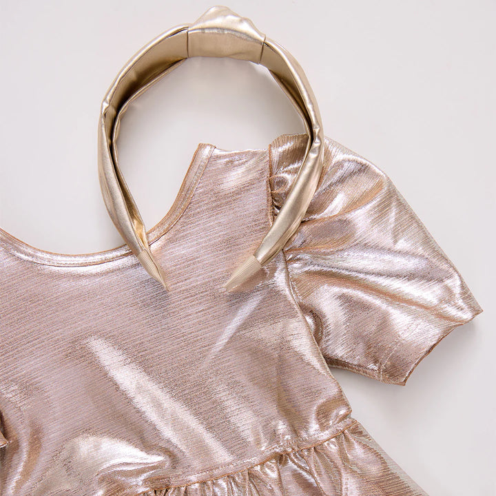 Lame Holly Headband - Gold