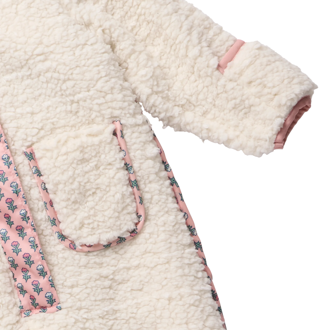 Baby Girls Pramsuit - Cream