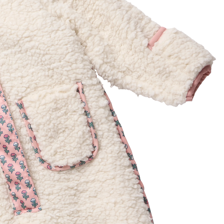 Baby Girls Pramsuit - Cream