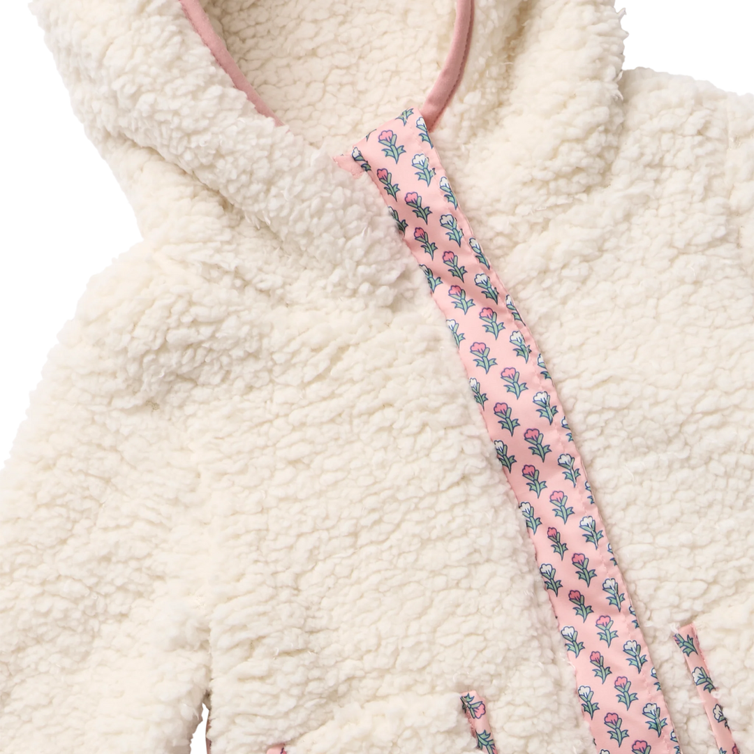 Baby Girls Pramsuit - Cream