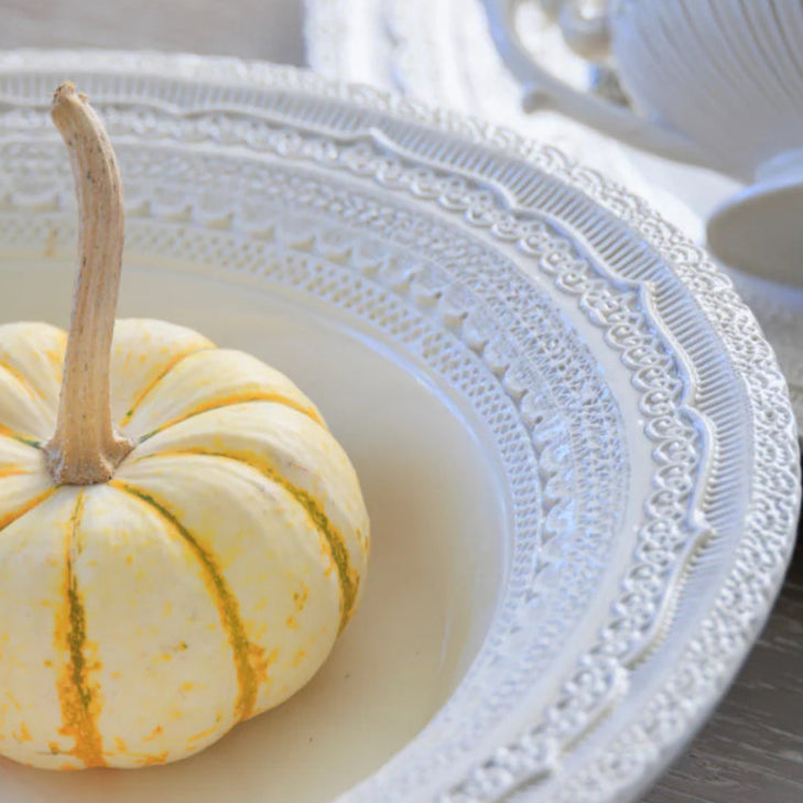 Finezza Cream Large Serving Bowl