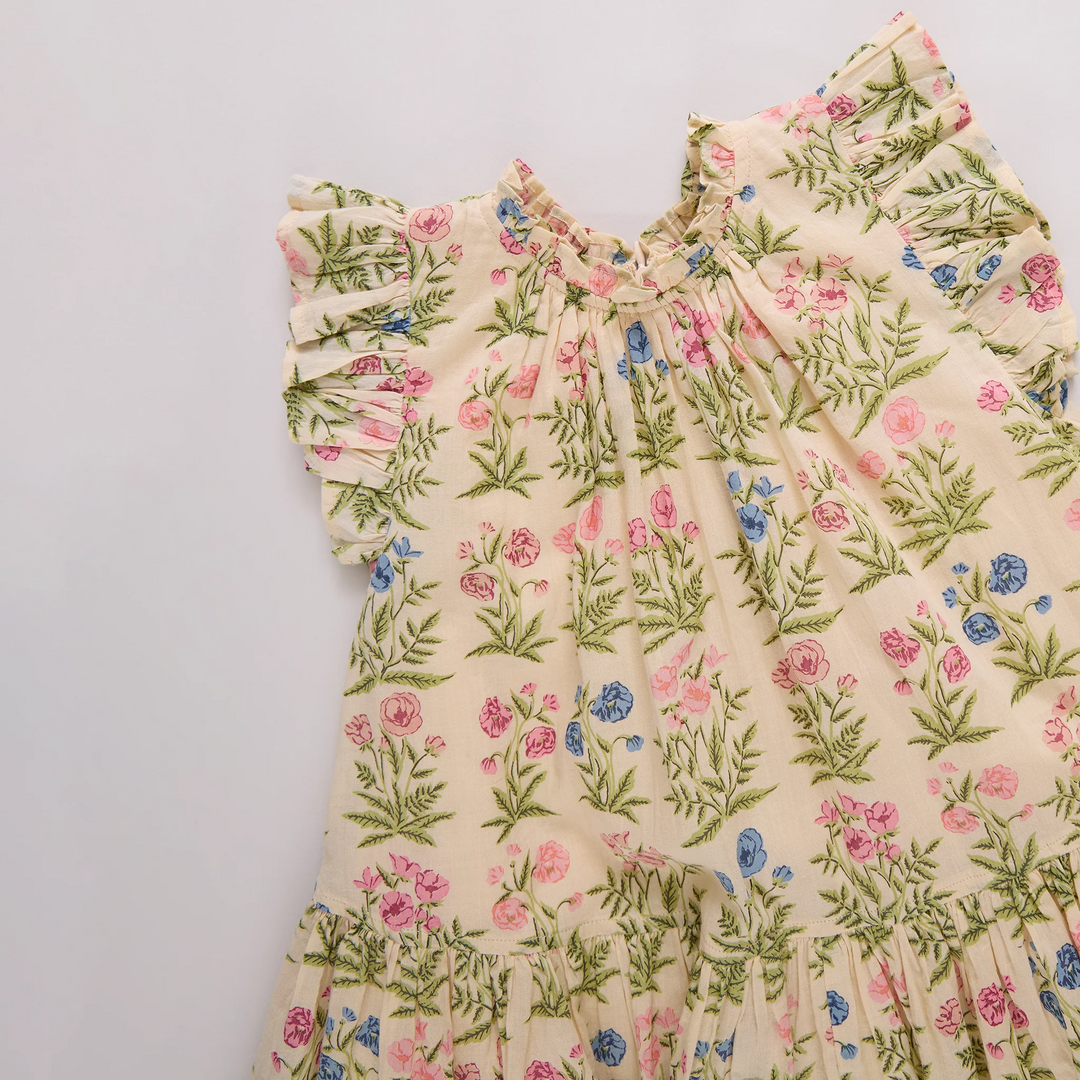 Girls Harper Dress - Leafy Floral