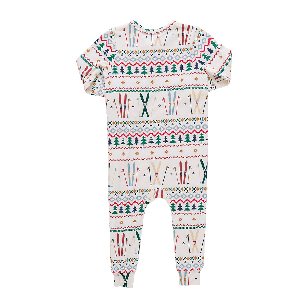 Baby Bamboo Romper - Ski Fair Isle