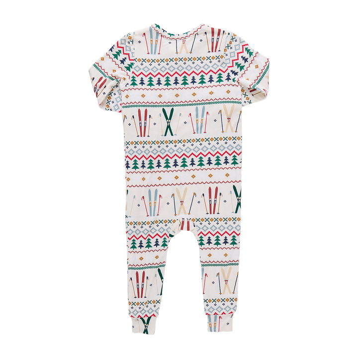Baby Bamboo Romper - Ski Fair Isle