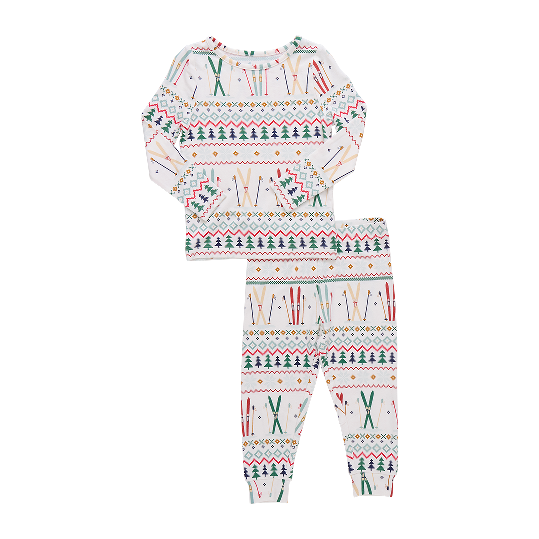 Kids Bamboo PJ Set - Ski Fair Isle