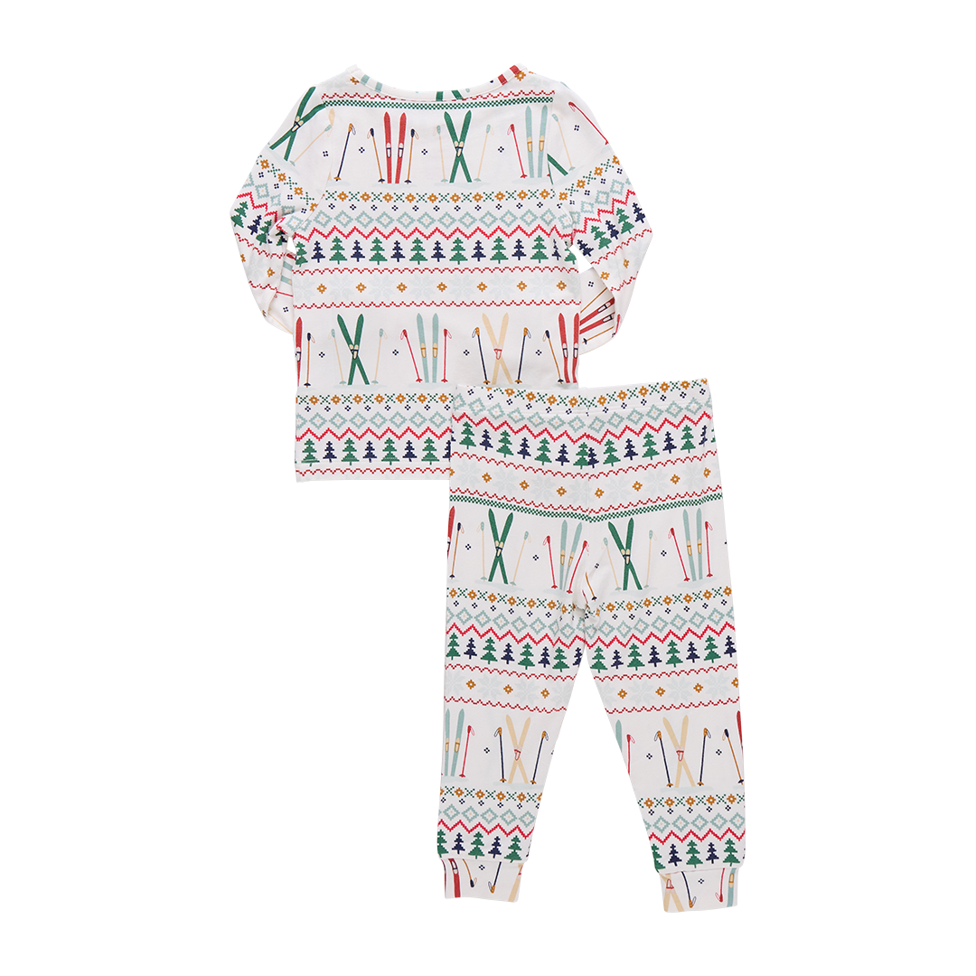 Kids Bamboo PJ Set - Ski Fair Isle