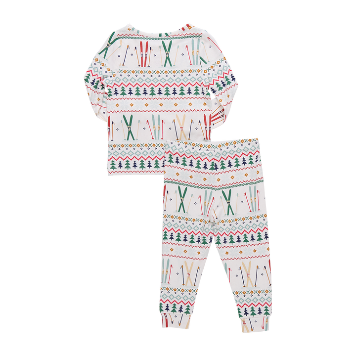 Kids Bamboo PJ Set - Ski Fair Isle