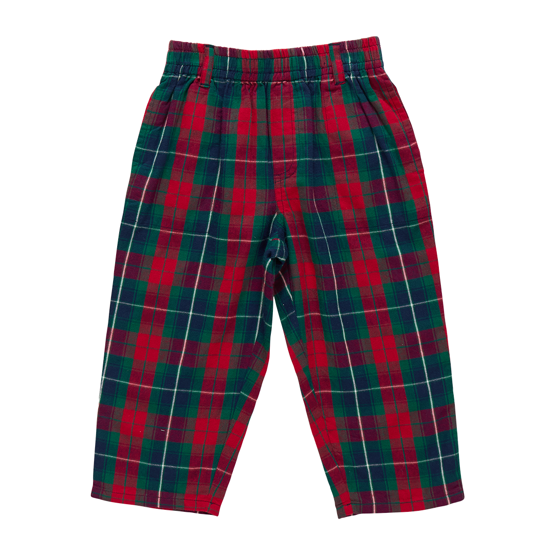 Boys Jackson Pant - Red Tartan