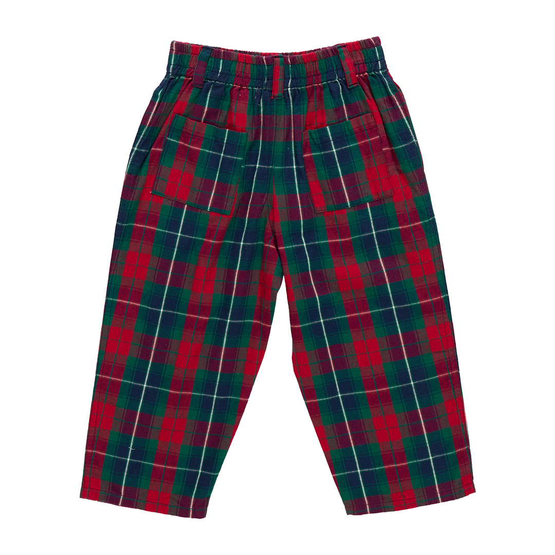 Boys Jackson Pant - Red Tartan