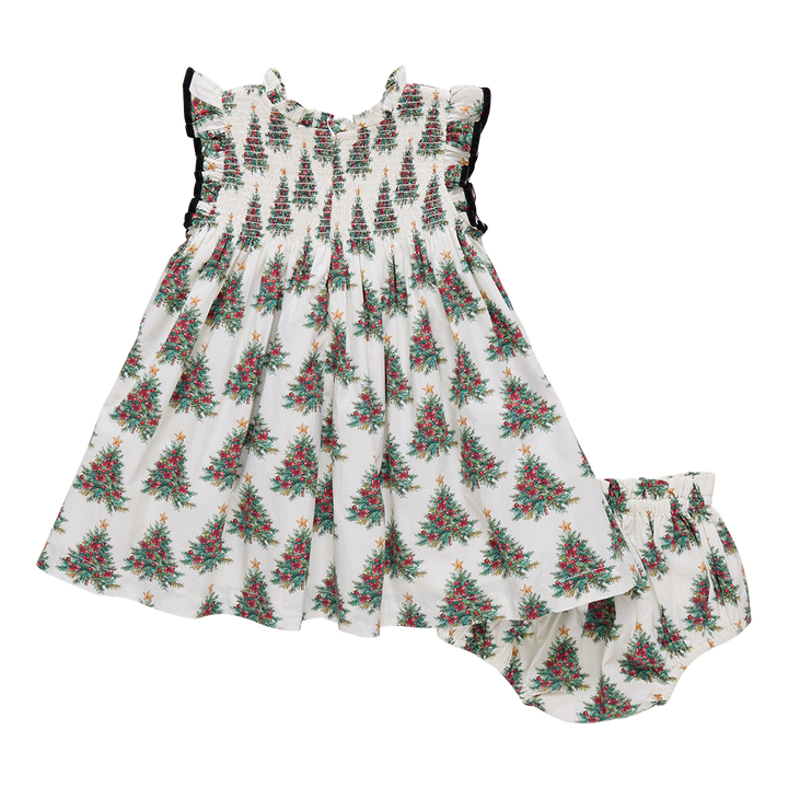 Baby Girls Stevie Dress Set - Vintage Trees
