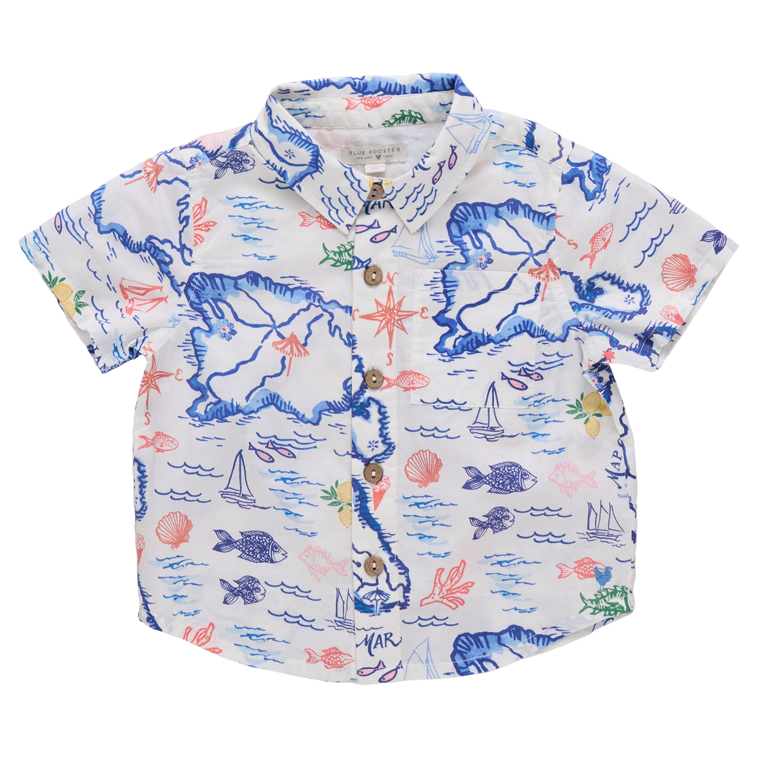 Boys Jack Shirt - Island Map