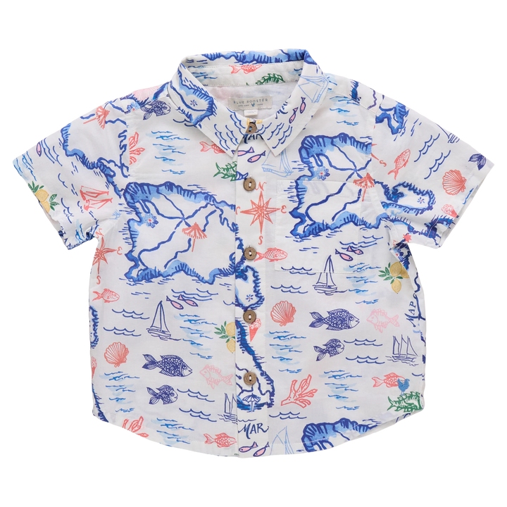 Boys Jack Shirt - Island Map