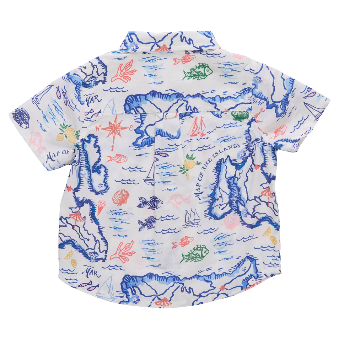 Boys Jack Shirt - Island Map