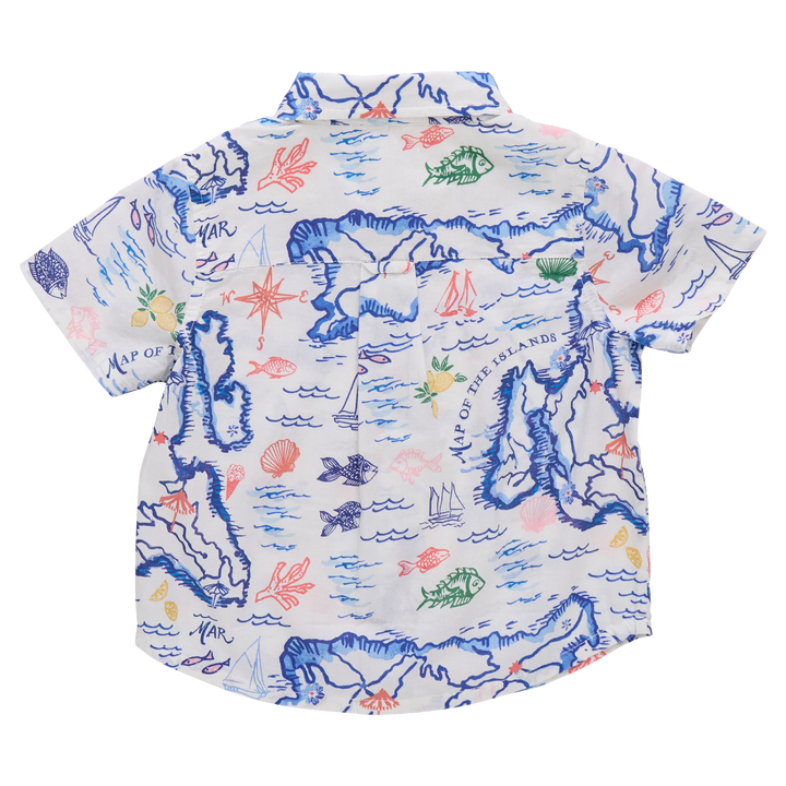 Boys Jack Shirt - Island Map