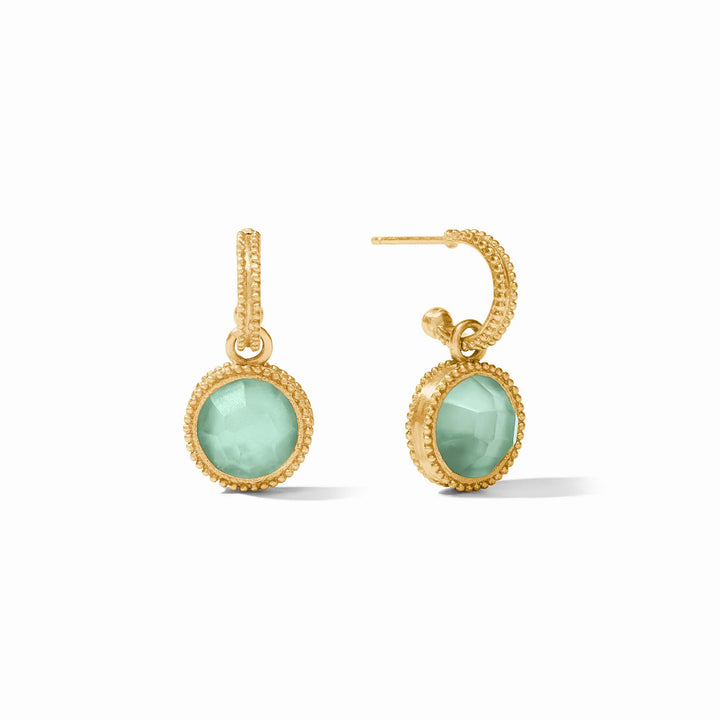 Fleur-De-Lis Hoop & Charm Earring