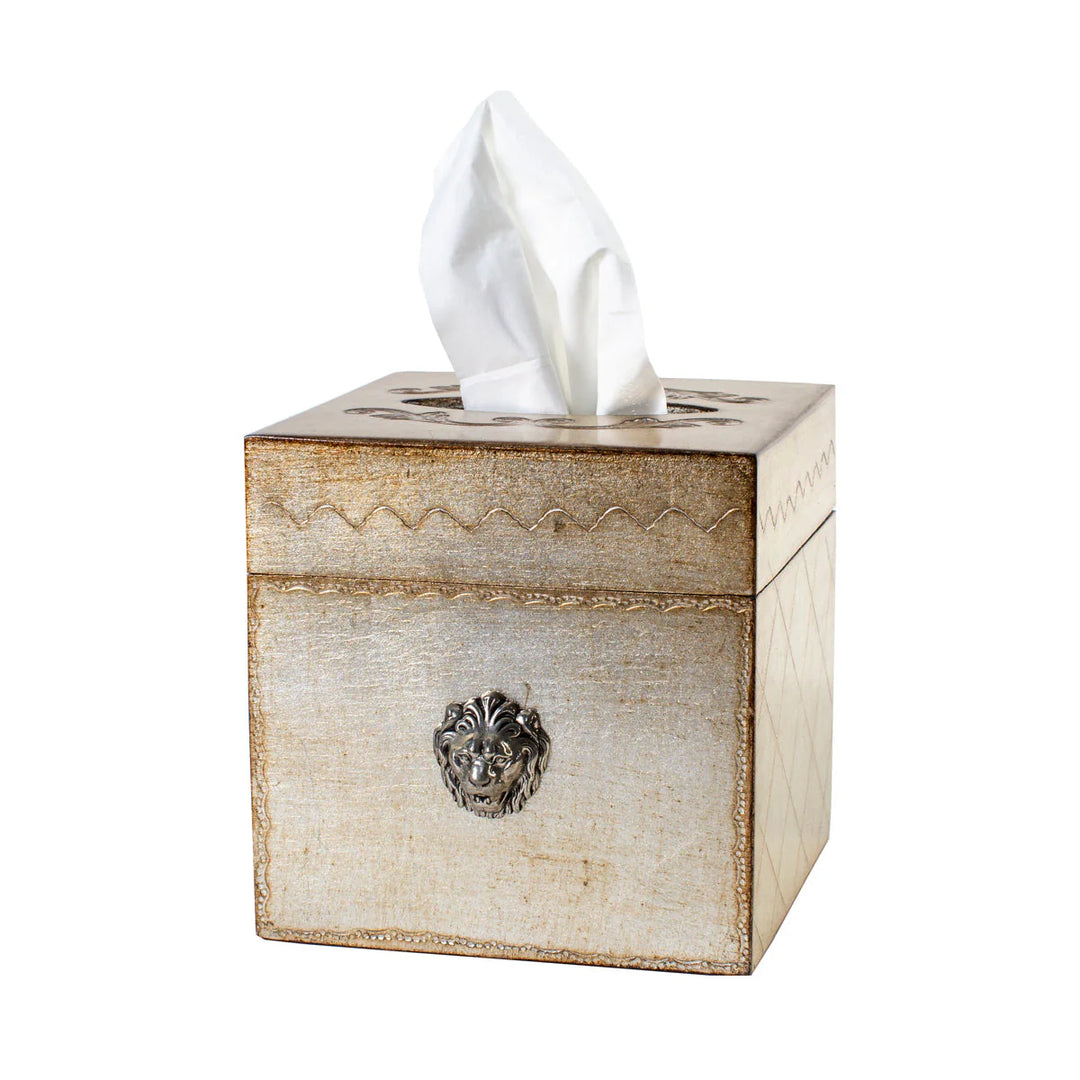 Florentino Leone Wooden Tissue Box Cover