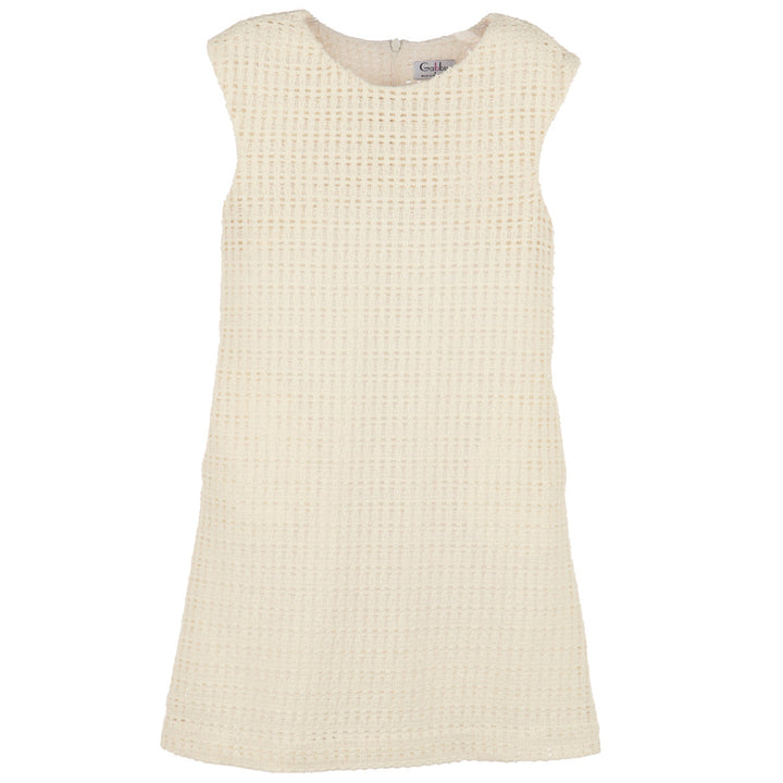 Ivory Crochet Shift Dress