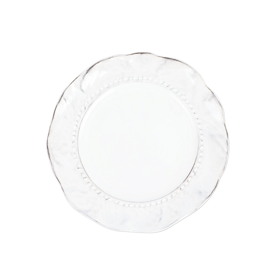 Giorno White Salad Plate