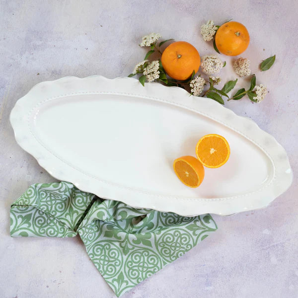 Giorno Ash Long Narrow Oval Platter