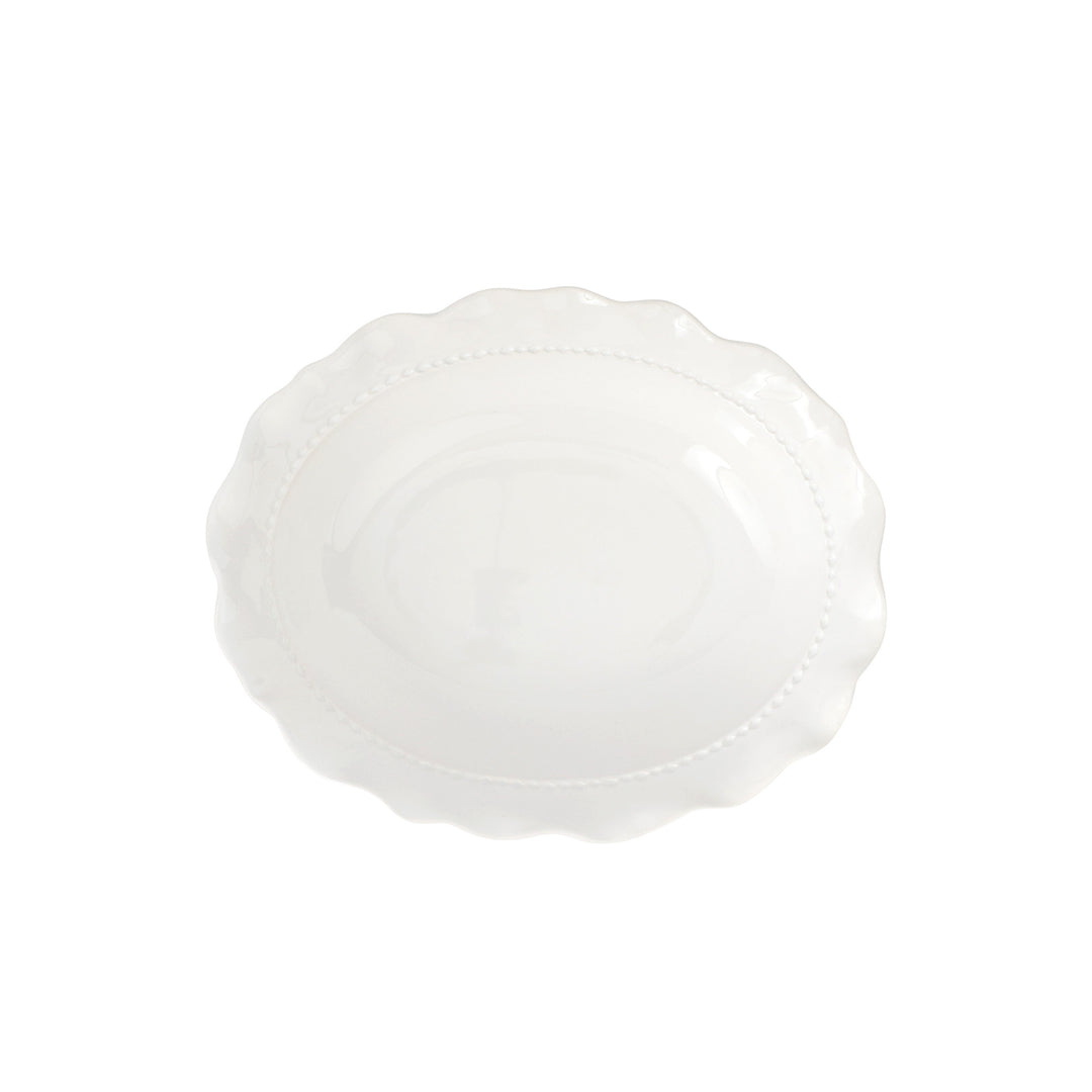 Giorno White Small Oval Bowl
