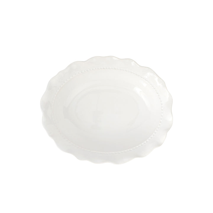 Giorno White Small Oval Bowl