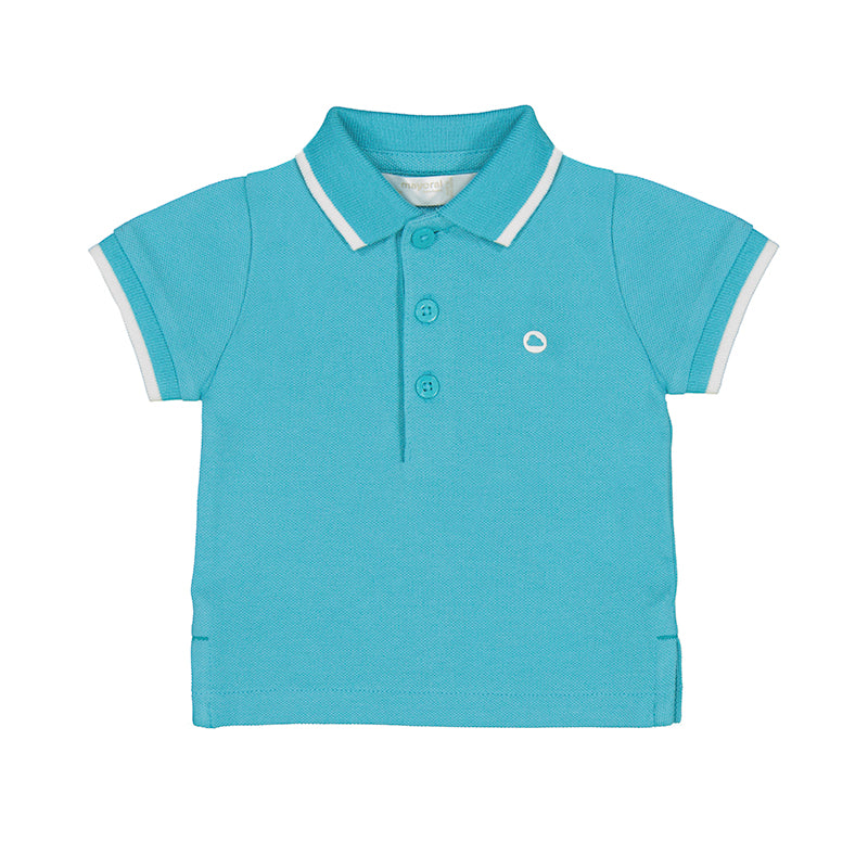 Capri Blue Basic Short Sleeve Polo