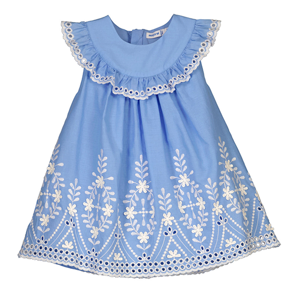 Indigo Embroidered Dress