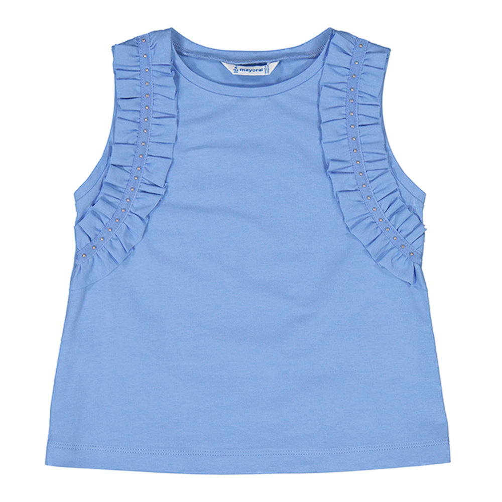 Indigo Sleeveless T-Shirt
