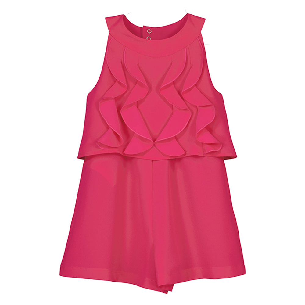 Fuchsia Ruffle Romper