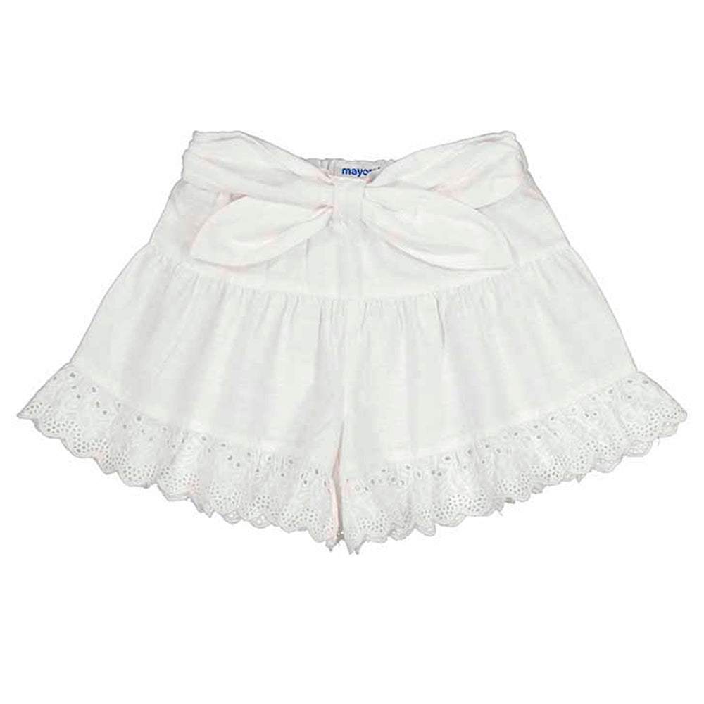 White Eyelet Skort