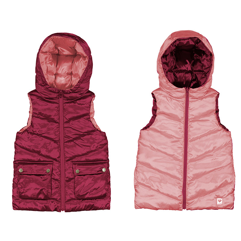 Girls Blackberry Reversible Puffer Vest