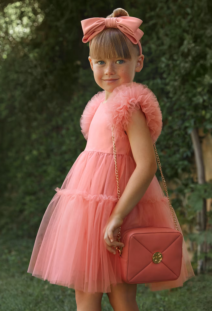 Salmon Tulle Dress