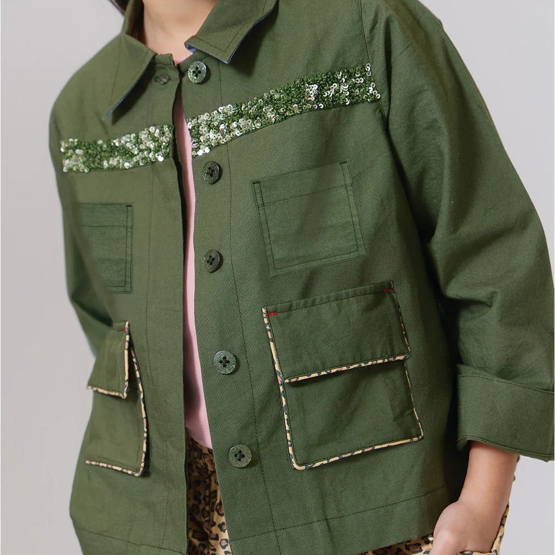 Girls Wylie Jacket - Four Leaf Clover